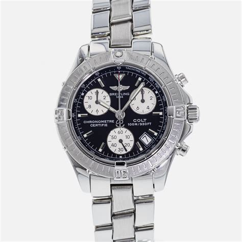 breitling colt chronograph instructions|breitling colt chronograph used.